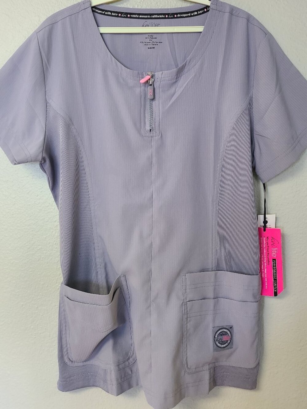 Koi Serenity Double-Zipper Top